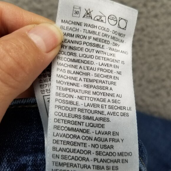 Levis Jeans Womens 32 Blue 311 Shaping Skinny Stretch Distressed Denim *Read* - Picture 13 of 14